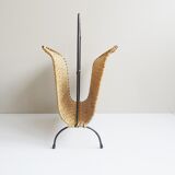 Magazin rack made of rattan and iron