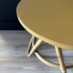Colonial-style rattan side table