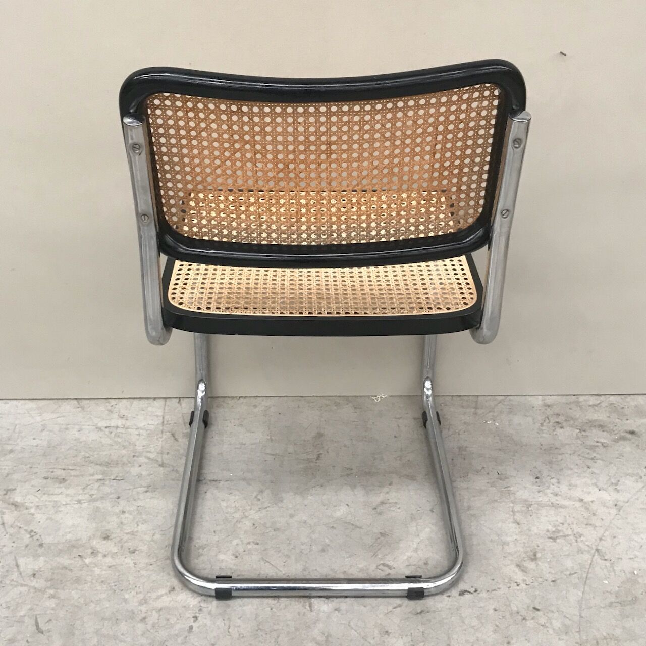 Set of 4 black Cesca Breuer chairs B32