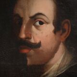 Antique Spanish painting portrait of a gentleman from the 18th century