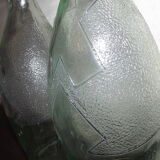 Pair of bottles of the 60s in iridescent glass