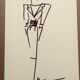 Illustration Christian Dior  de mode de presse collection printemps-été 1983