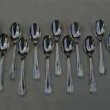 Set 12 Teaspoons Moka in silver metal - Model net staple