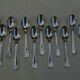 Set 12 Teaspoons Moka in silver metal - Model net staple