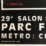 Original exhibition poster by Jean LEPPIEN for the 29th Salon des Réalités nouvelles, 1975