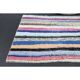 Vintage Turkish Oushak Handmade Wool Cotton Blue Area Rug 86x175