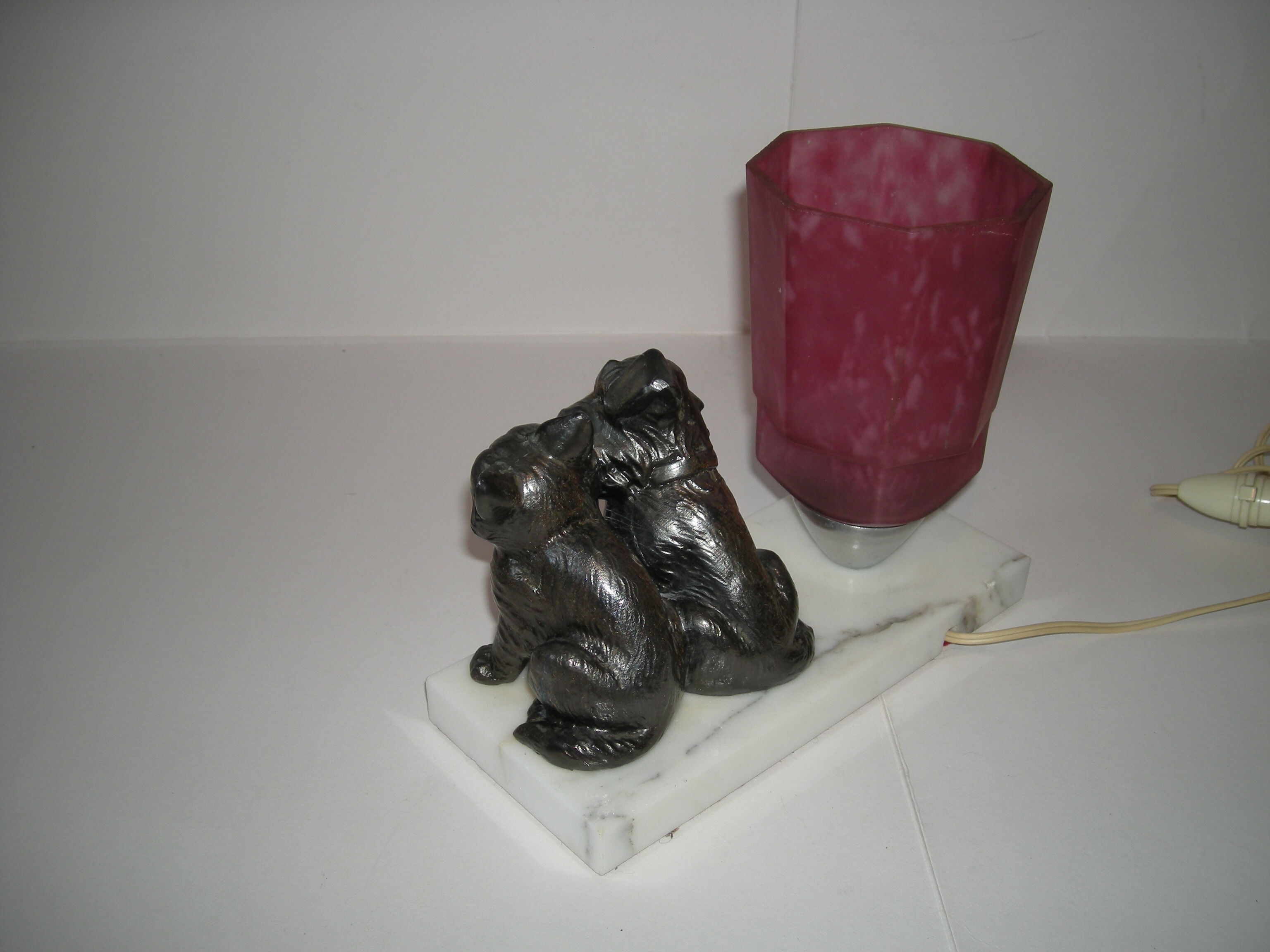 Lamp dog cat from the 40s - 50s