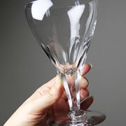 Service of 6 antique cut crystal glasses attributed to Moser, Bohemia circa.