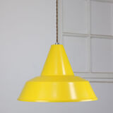 Vintage yellow metal lamp