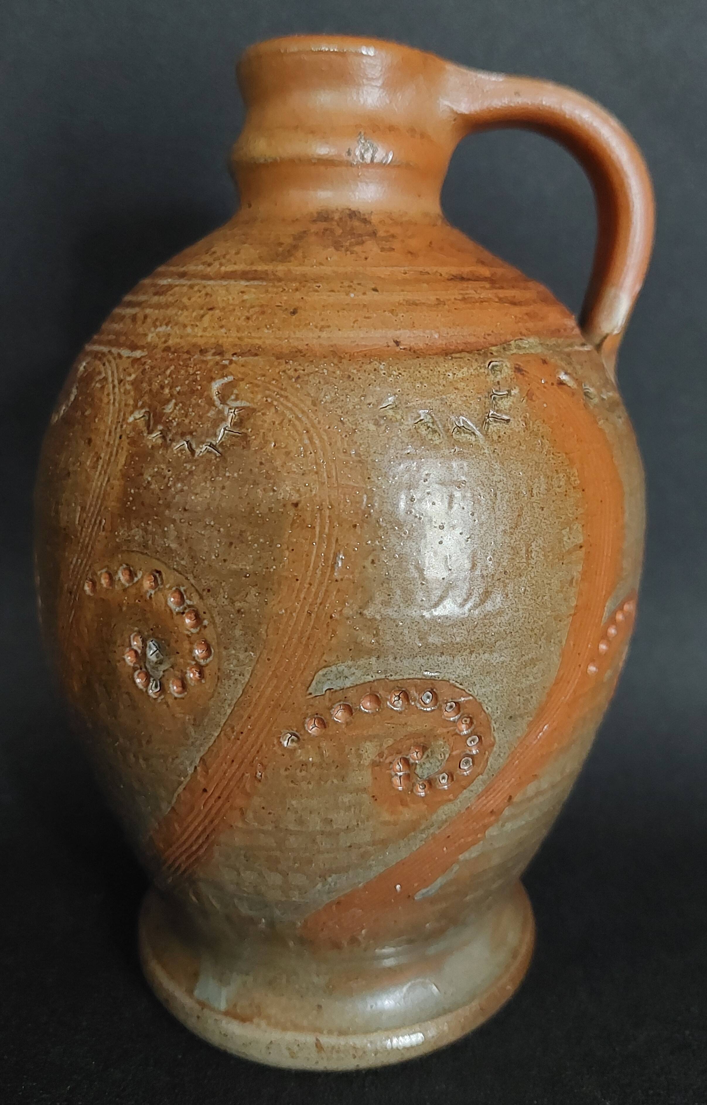 Carafe grès XXème grès au sel Perrine Léger l'atelier d'en haut Gard