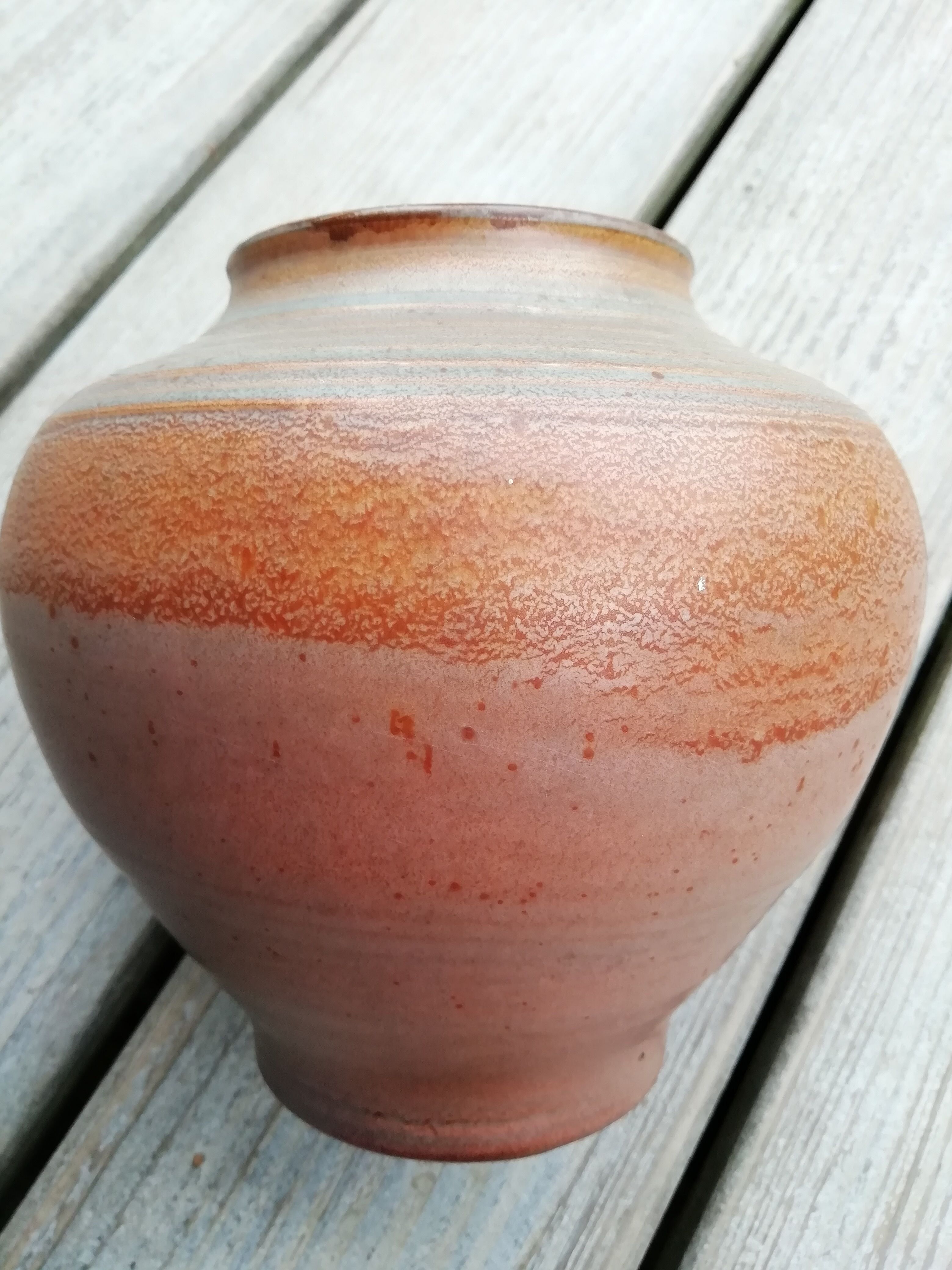 Terracotta craft ceramic vase