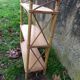 Étagère bambou et rotin années 50-60