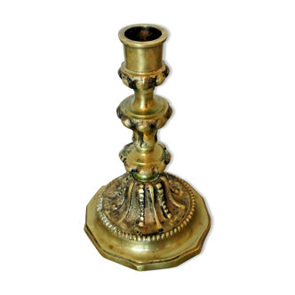 Golden bronze candlestick