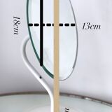 Beveled mirror on stand