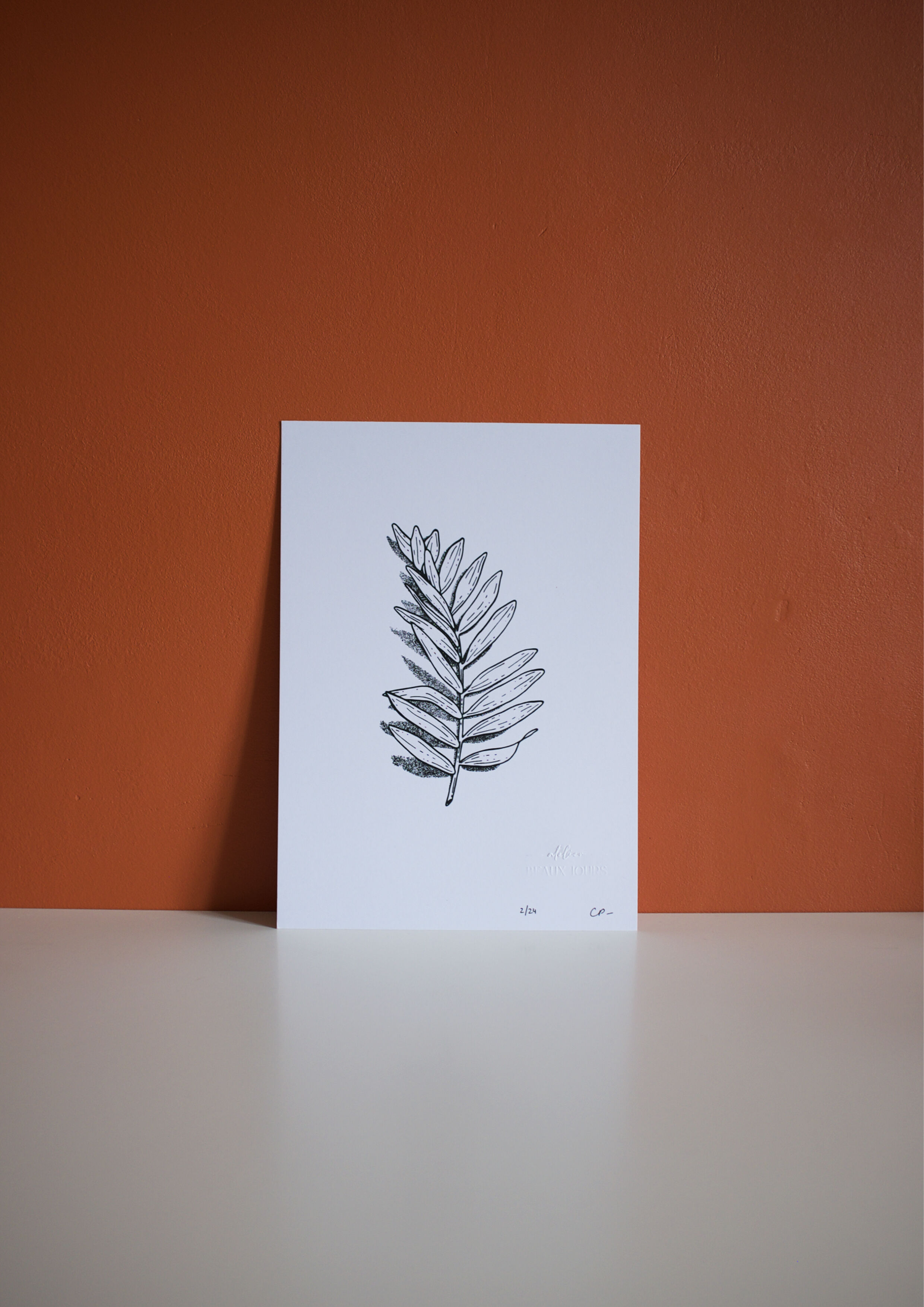 “La rameau” screen print in limited edition