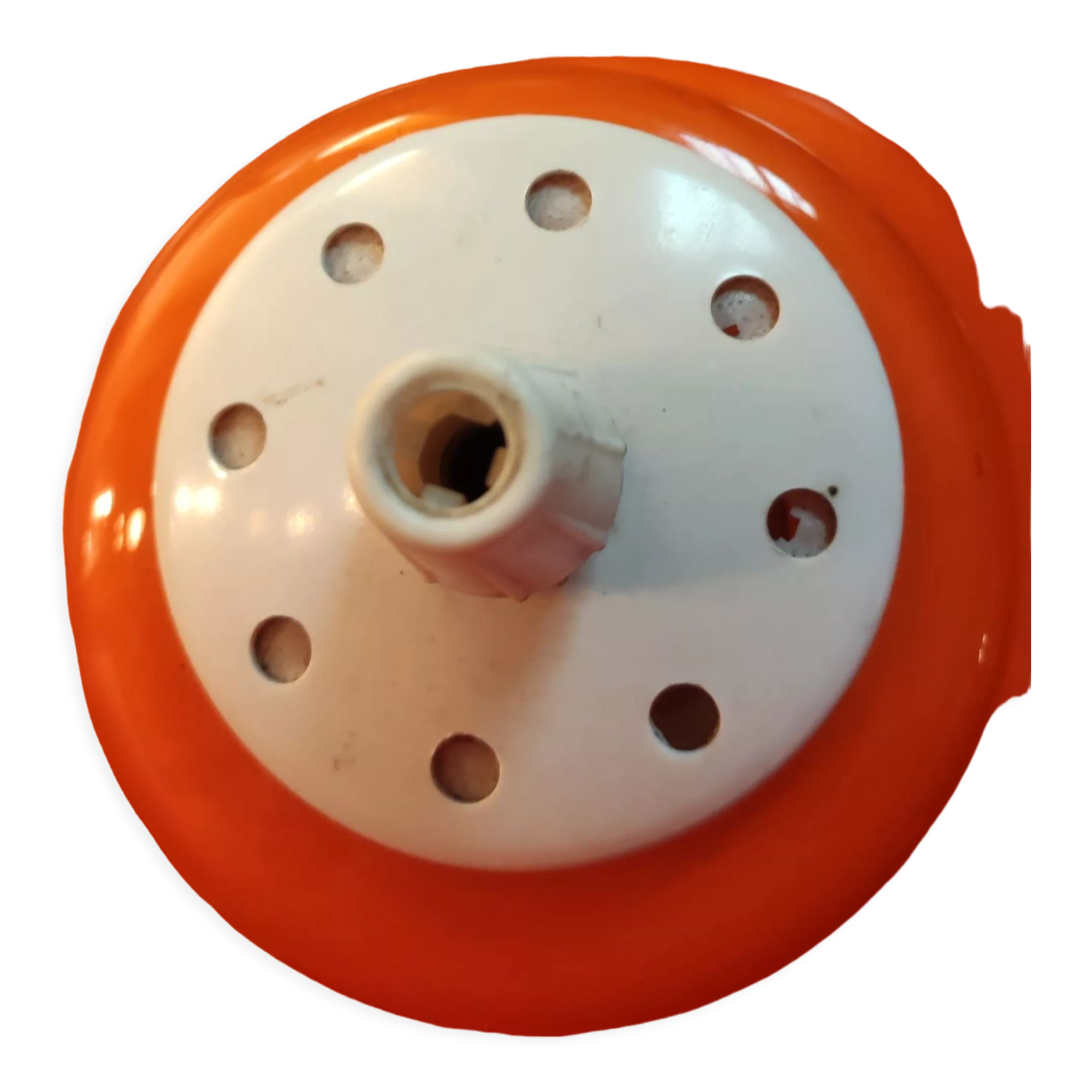 Vintage orange opaline pendant lamp