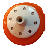 Vintage orange opaline pendant lamp