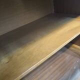 Huge sideboard, 1957, solid natural walnut