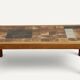 Coffee table by Pierre Chapo in solid elm and ceramic – circa 1960