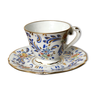 Coffee cup with its Limoges subcup