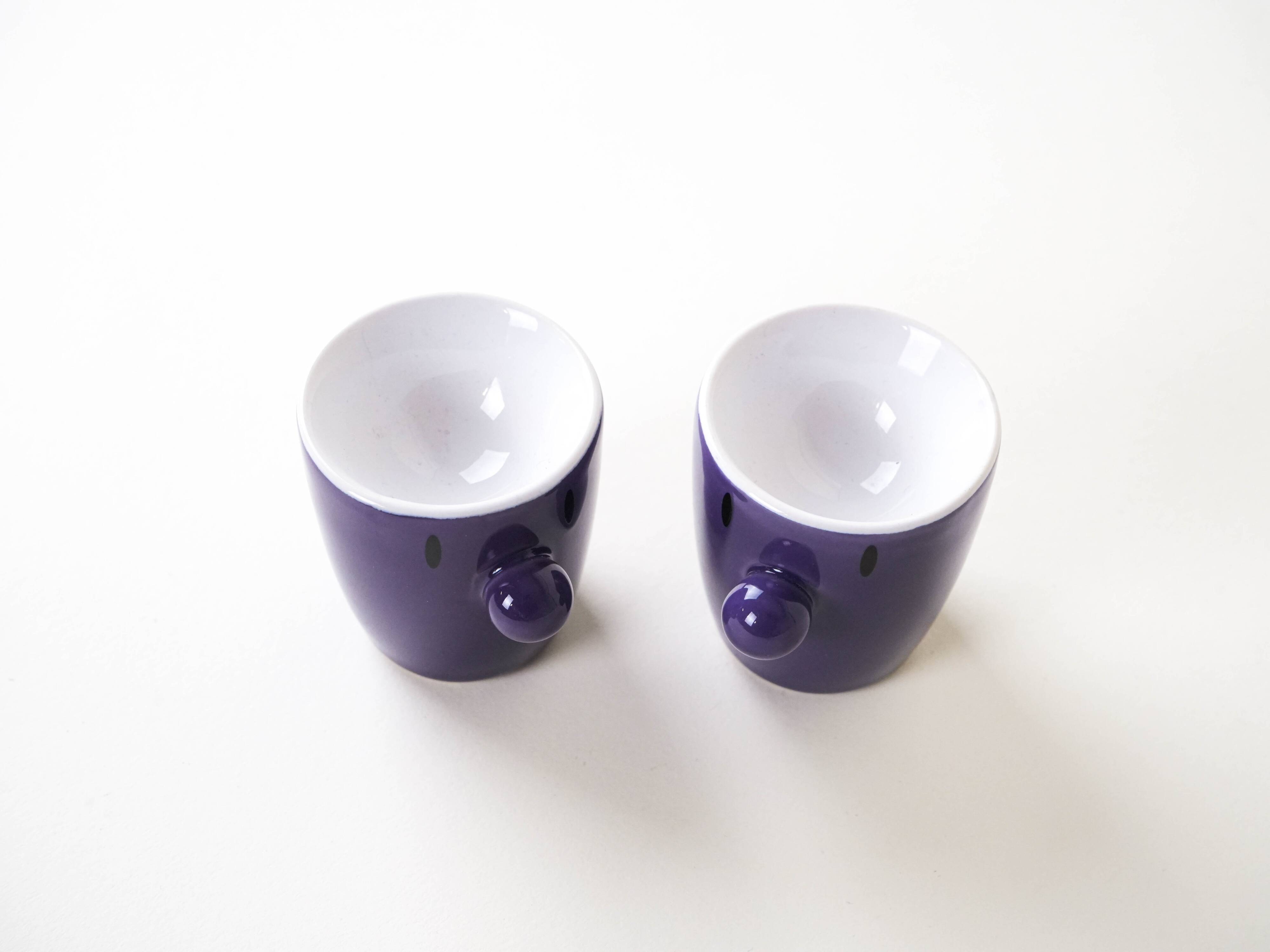 Set of egg cups, Danish design, 1970s, manufactured by HOPTIMIST