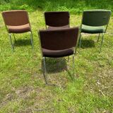 4 stackable chairs 1970