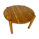 1980s Vintage Round Extendable Pine Dining Table