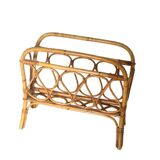 Rattan magazine rack
