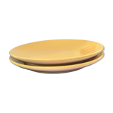 Lot de 2 assiettes à dessert jaunes