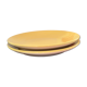 Set of 2 yellow dessert plates