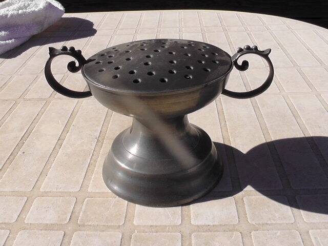 Censer, pewter incense burner