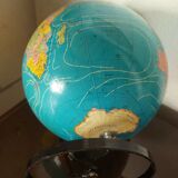 Globe terrestre , Mappemonde vintage tarides , 1977