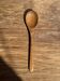 Salad server or large teak spoon in elongated oval shape L28 D6x8