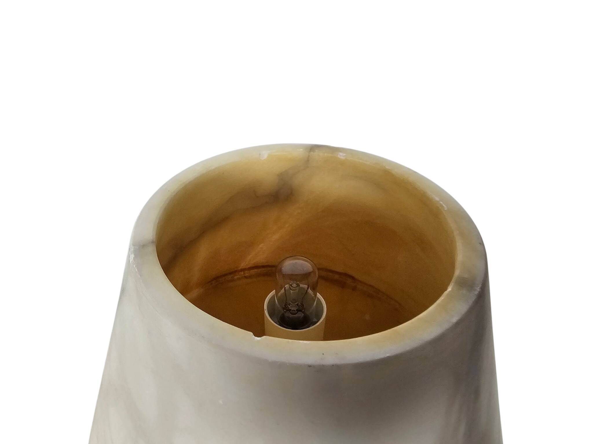 Pegasan S.L. - alabaster - Spain - cone - table lamp - 80's