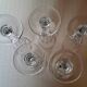 5 crystal Champagne flutes from Baccarat, Clermont model, 19th century.