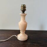 Vintage pink natural stone lamp base