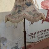 Floor lamp in teak and bronze around 1960