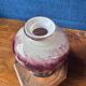 Round blown glass vase from Biot by Jean-Claude Novaro