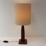 Vintage Danish Teak Table Lamp, 1960s