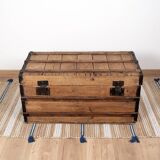 Large old trunk, wood and steel