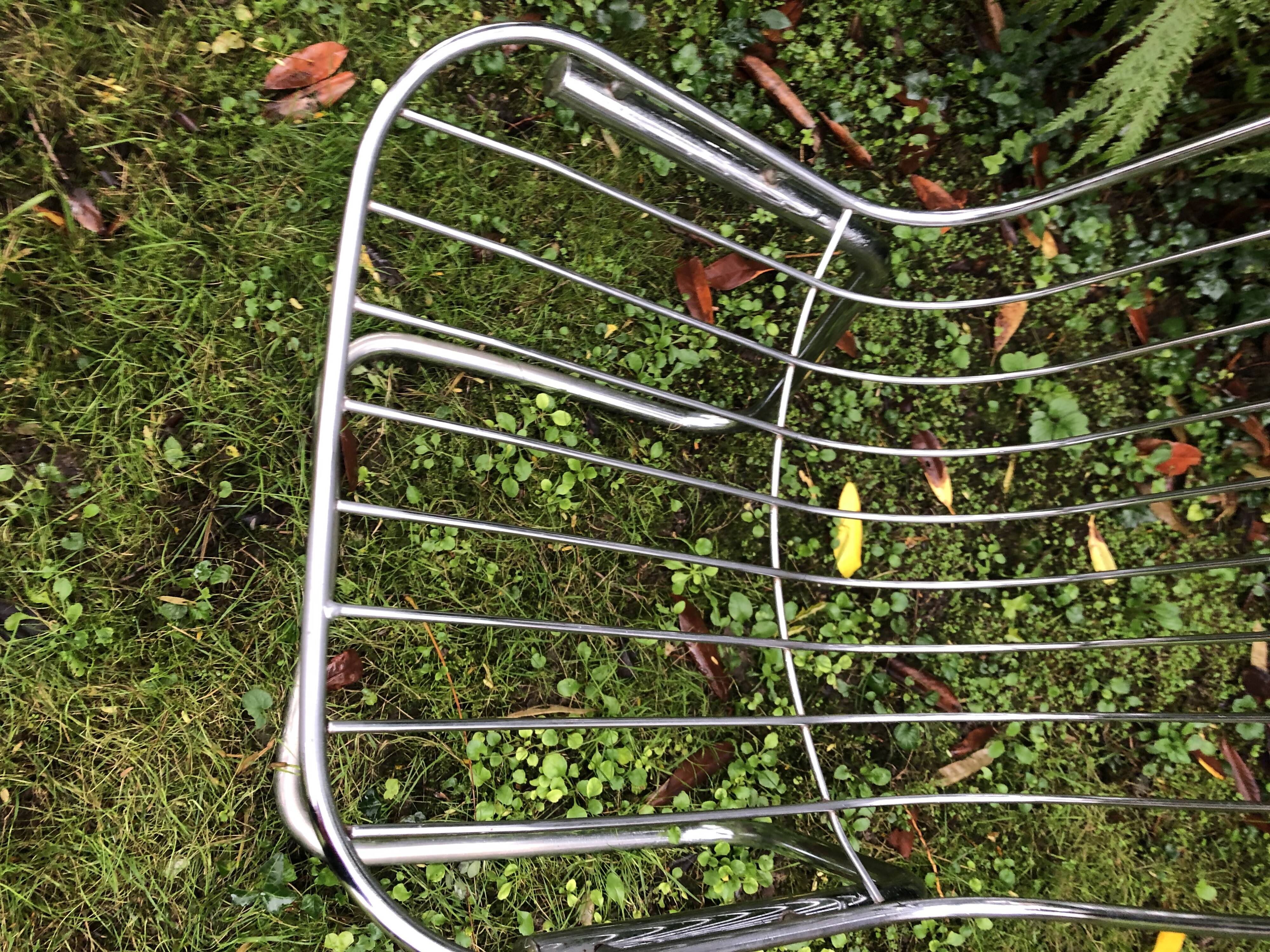 Chrome chairs style Rinaldi 70s