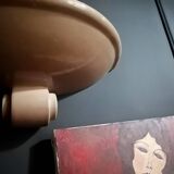 3 Kostka enamelled ceramic wall lights