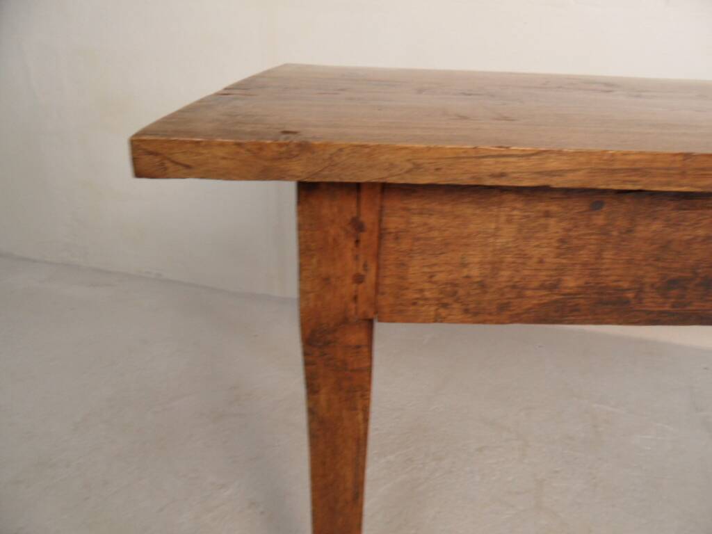 Antique oak French dining table
