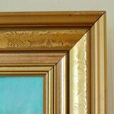 Original European still life oil on panel painting by Hans Haussdal