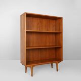French vintage teak bookcase with 2 shelves from the 1960s