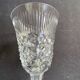 6 anciens verres à vin en cristal taillé