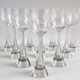 Set of 10 Flight water glasses from the 60s