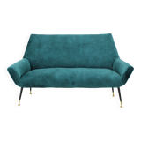 1950s Italian 2-Seater Sofa ,Restored
