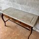 Console ancienne en noyer et marbre - 19ème