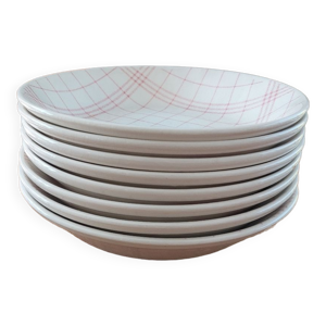 assiettes creuses gien